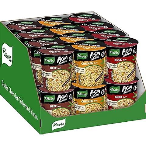 Knorr Instant Nudeln Asia Noodles verschiedene Sorten schnelles Nudelgericht fertig in nur 3 Minuten 1 Portion 24 Stück Cover