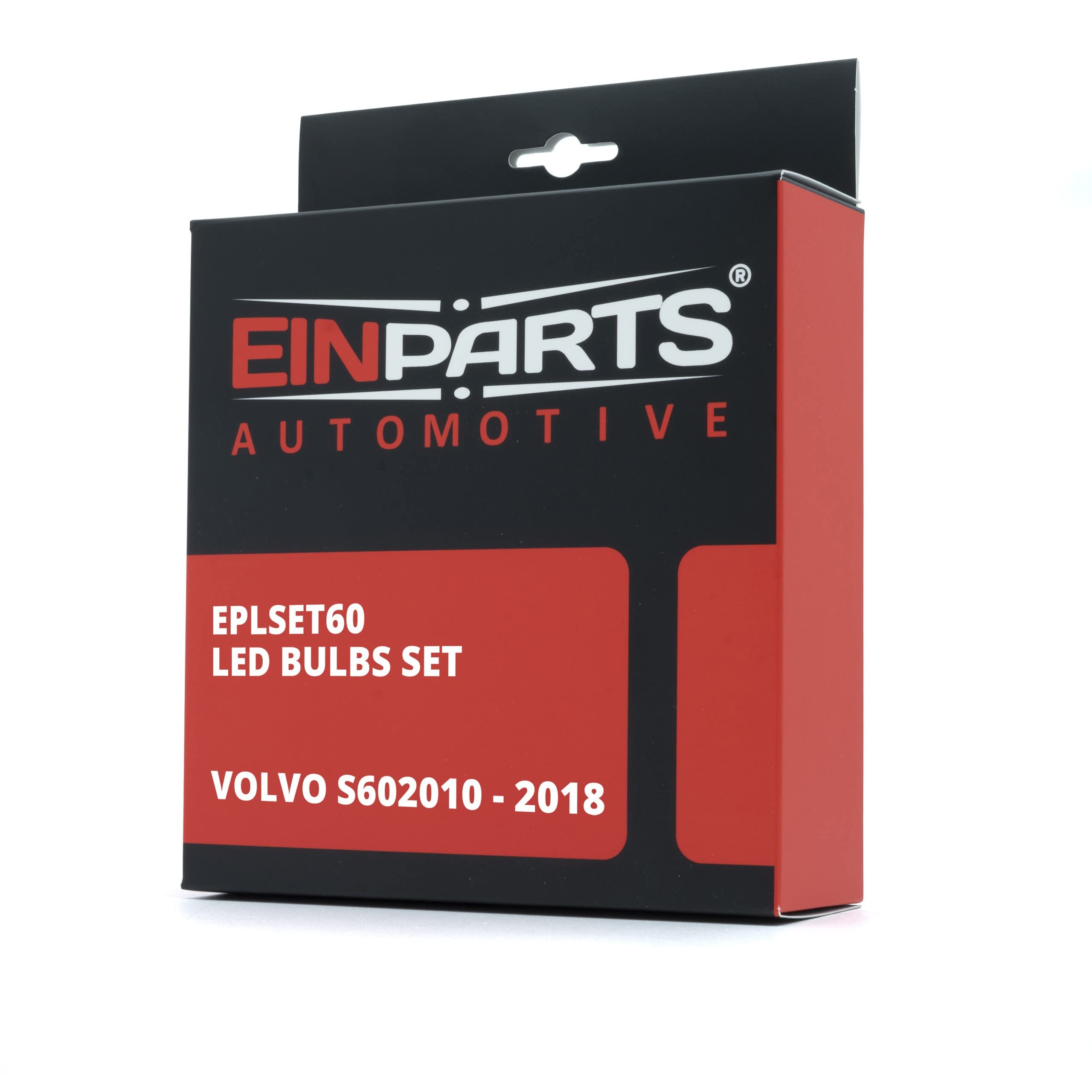 EinParts Juego de Bombillas LED para Coche, Sin errores Can-Bus, para interior de coche especifico para Volvo S60 2010-2018, 8 piezas