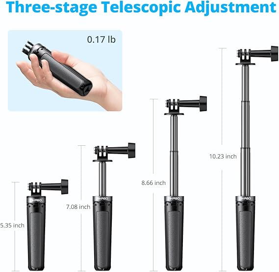 AKASO Brave 4 Pro Action Camera with Mini Selfie Stick Tripod