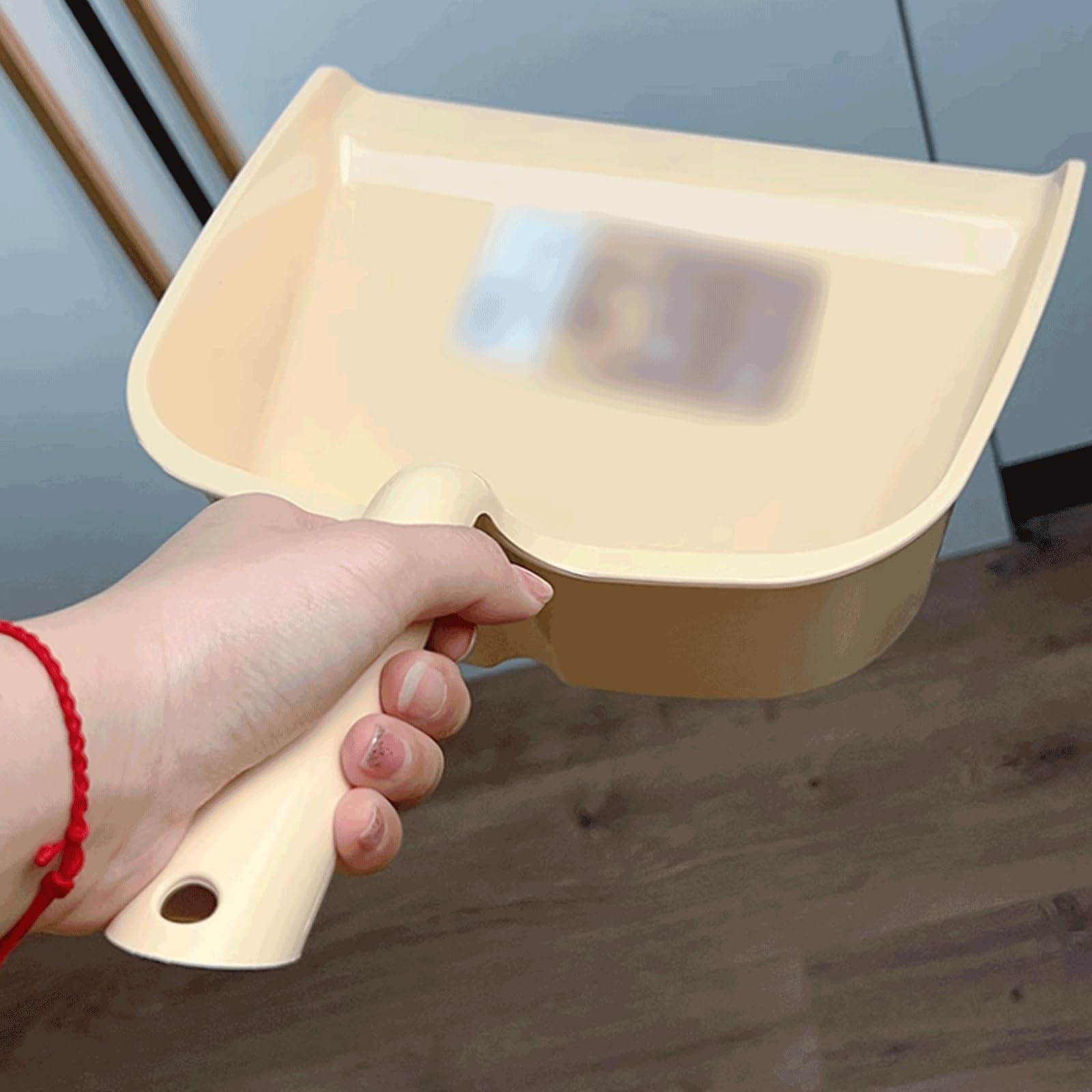 Recogedor de Basura de Mano de plástico, Pala Multifuncional para recolección de desechos, recogedor de Mango Largo para el hogar