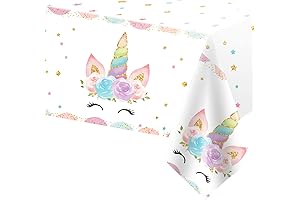 Enchante Unicorn Party Tablecloth: A Whimsical Touch to Your Magical Celebration