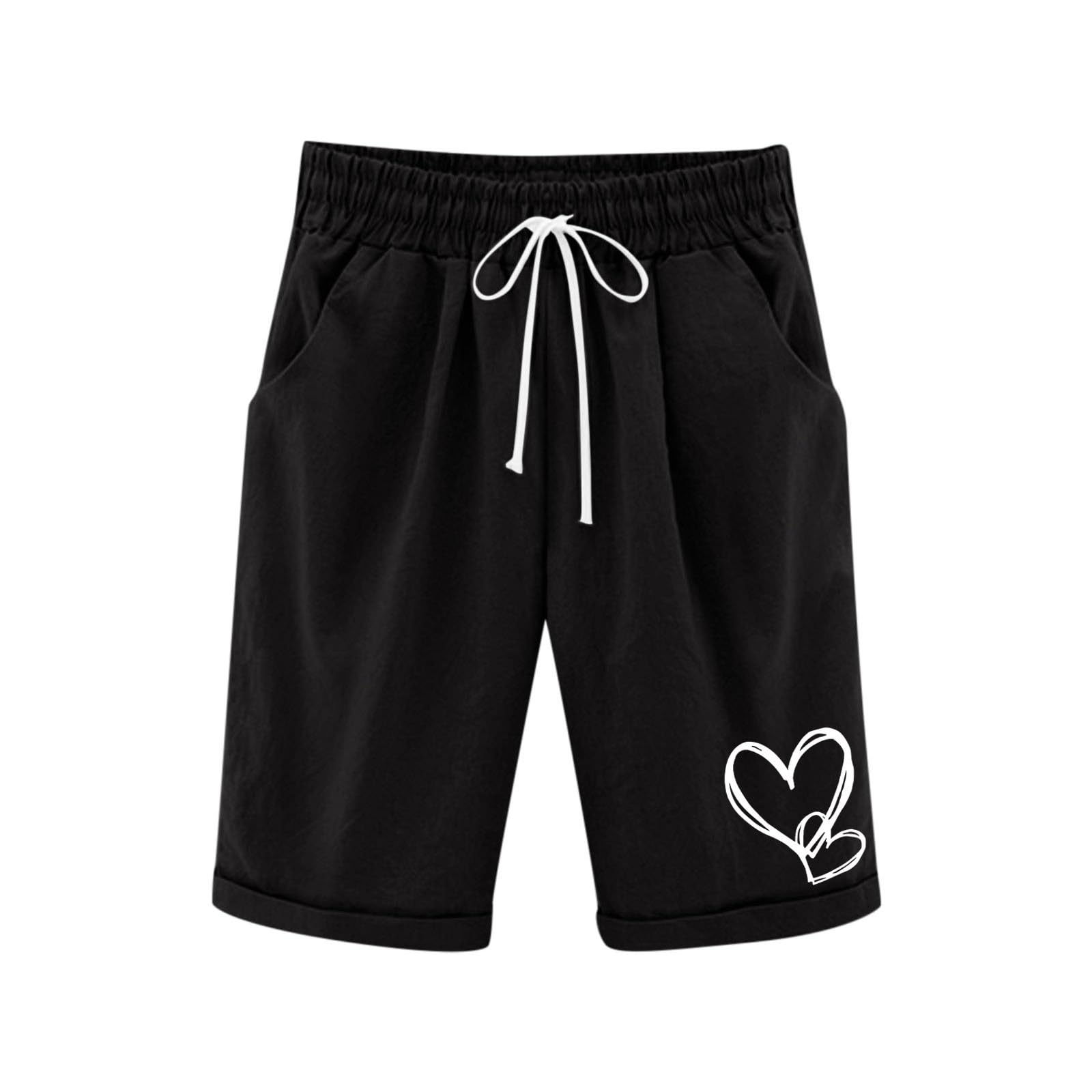 duxyoz Capris Pants for Girls Summer Casual Loose Straight Wide Leg Drawstring Elastic Waist Cropped Trousers Kids Loose Fit Baggy Beach Shorts Knee Length Lounge Bermuda Shorts 9-10 Years