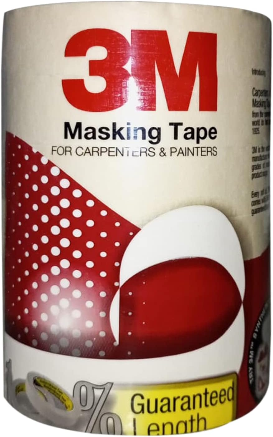 General Purpose Masking Tape, 24mm X 20m, 6 rolls/pack, For Carpenters & Painters