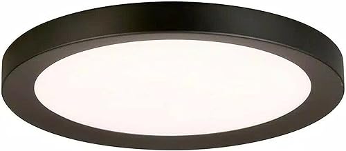 Home Decorators Calloway - Montaje empotrado LED cóncavo negro mate de 19 pulgadas