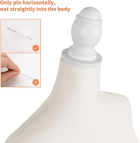 Miniatura 7 de Maniquí de forma de vestido femenino beige con cuerpo de torso ajustable trípode soporte vestido exhibición de joyería