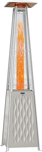 Miniatura 25 de EAST OAK Pyramid - Calentador de patio al aire libre, 48,000 BTU, calentador de propano de tubo de vidrio de cuarzo, sistema de triple protección