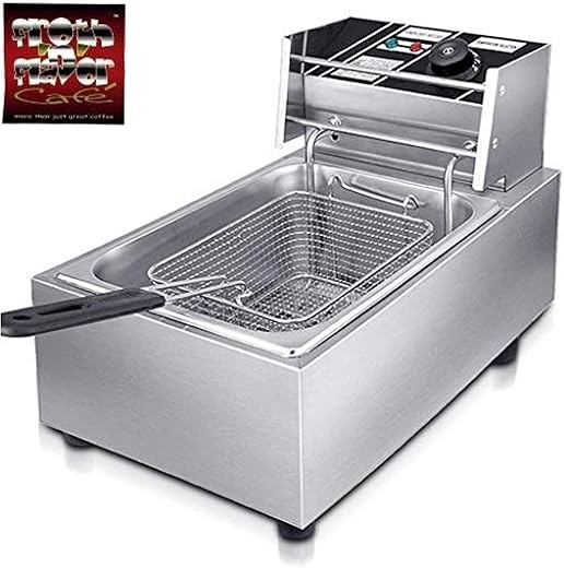 FROTH & FLAVOR 6 Ltr Deep Fryer Machine electric with Copper Heating Element – Electric Fryer for Crispy Fries, Chicken & More, Adjustable...
