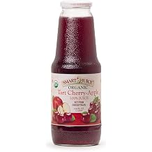 Smart Juice Organic Tart Cherry-Apple Juice - 33.8 fl oz 1L - Pack of 6 100% Juice Not From Concentrate