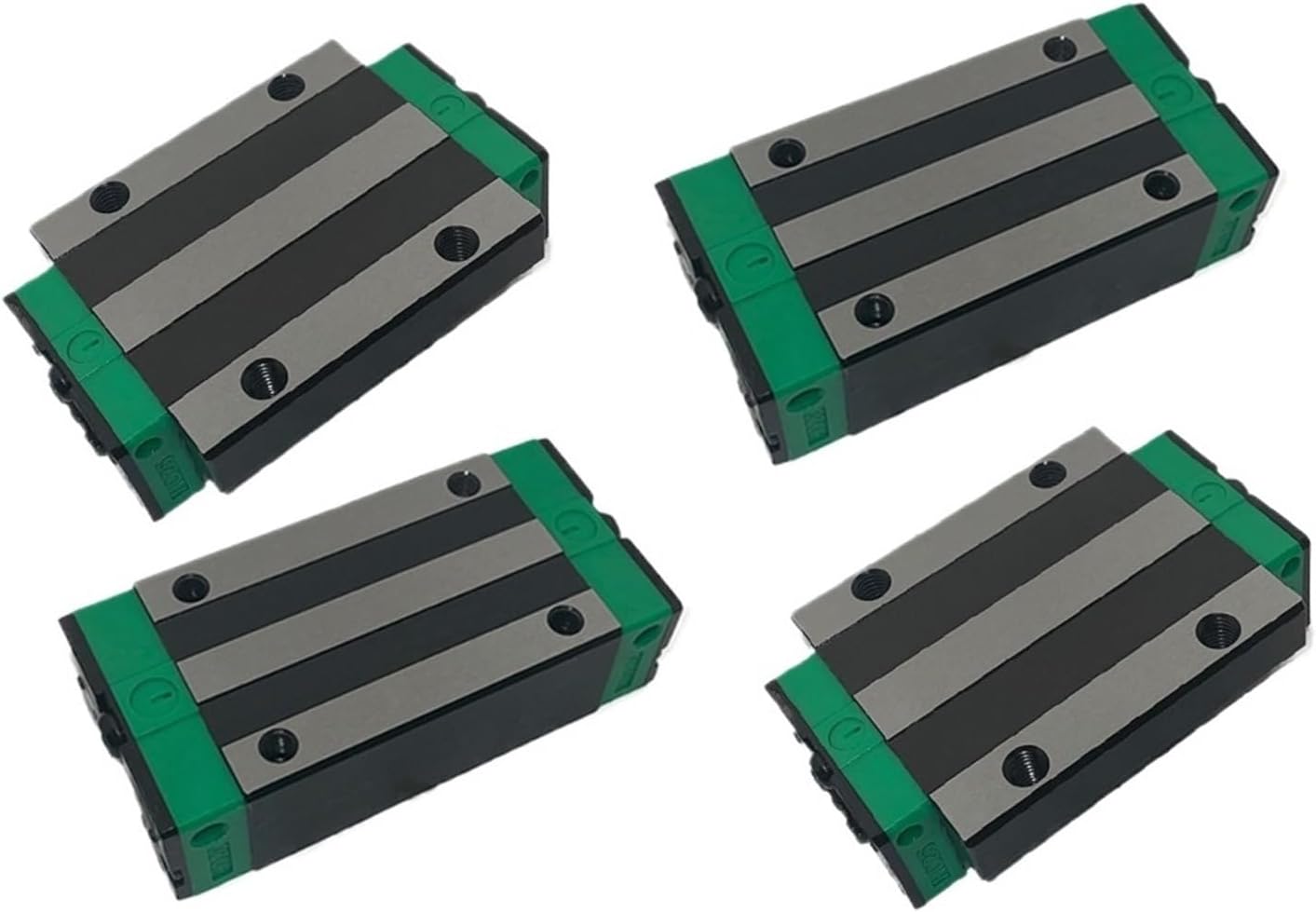 4PCS/Set HGH20HA HGW20HC Slide Block Carriage Longer Carriages for HGR20 Linear Guides Slides Bearing for Computerized Numerical Control Router(4PCS HGH20HA)