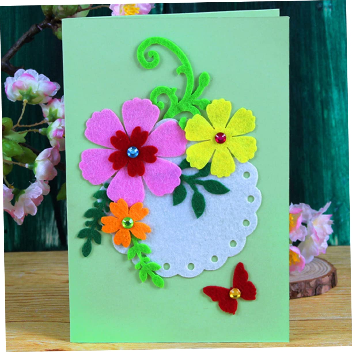 Holibanna 6Pcs DIY Greeting Cards Kit for Handmade Materials for Creative Arts Crafts for Holiday Birthday Card Making and Supplies for