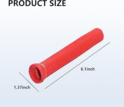 Miniatura 8 de Yonput 8 botas de protección de bujías, botas de alambre de bujía de 1200 grados, funda protectora de protección térmica, protección térmica de 6