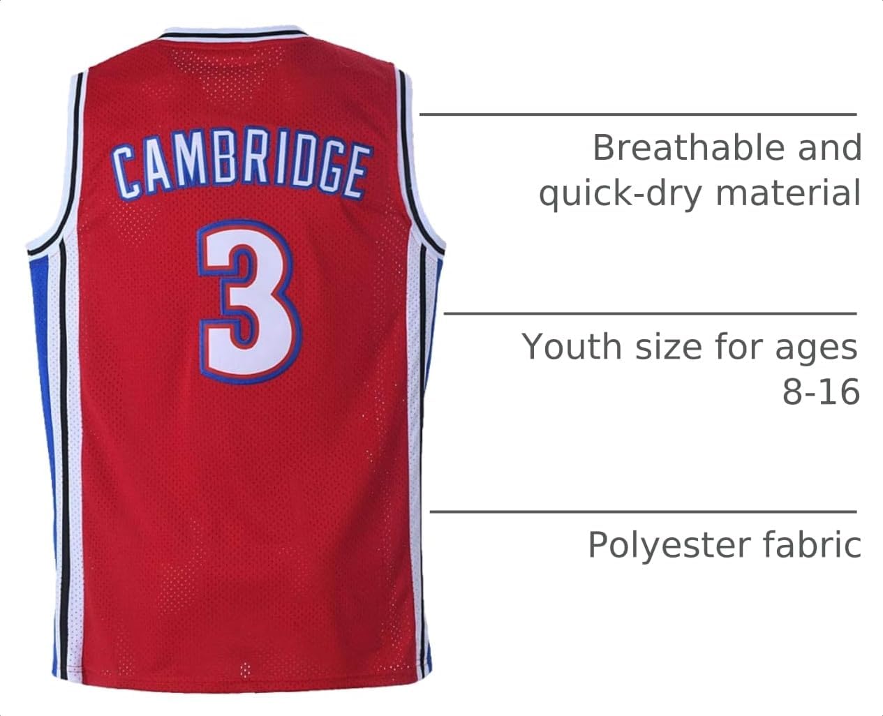 Youth Calvin Cambridge Shirts #3 LA Knights Basketball Jersey for Kids/Boys