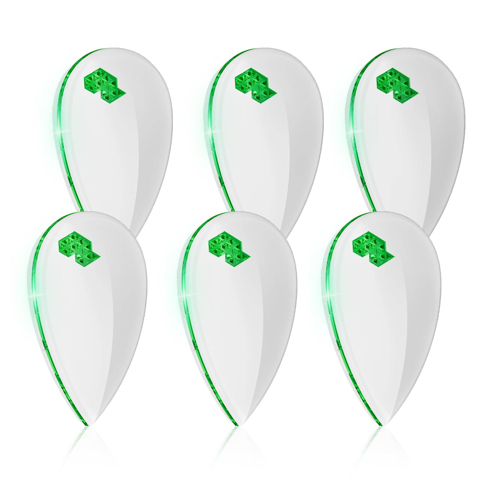 Répulsif Moustique Ultrason (Lot de 6) Anti Moustique Électronique Intérieur avec 3 Modes Intelligents & Veilleuse Anti Rongeurs,Souris,Mouche sans Danger pour Femme Enceinte et Bébé