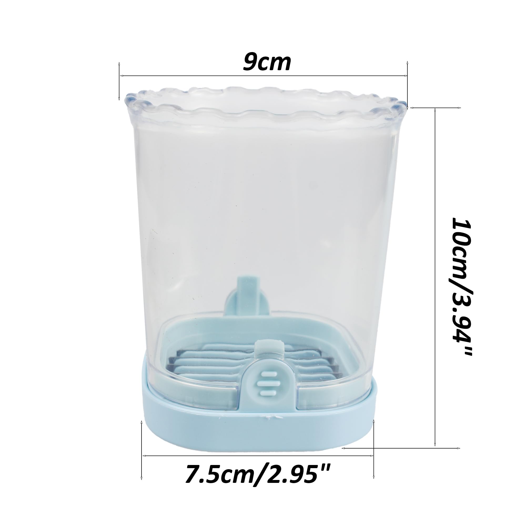 votuyet 1Pcs 2.95 inch light blue grape cutter egg slicer strawberry slicer,fruit cutter strawberry cutter for slicing Grape,Banana,Kiwi,Mushroom,Boiled Egg into neat slices.