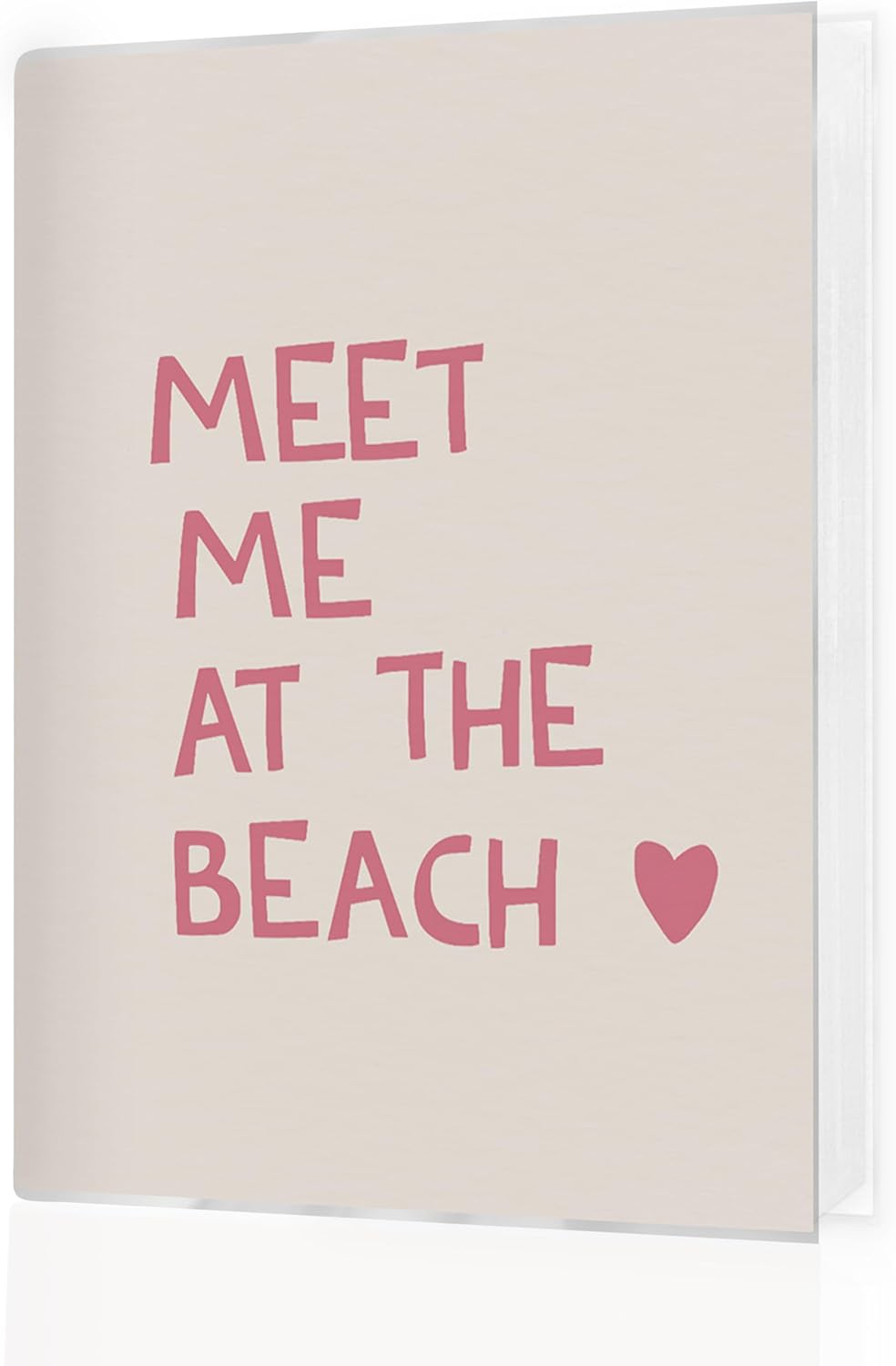 Beach Photo Album 4x6 Hold 36 Photos, Gifts for Ocean Lovers, Meet Me at the Beach Small Photo Album Picture Memory Book Keepsake for Family Baby Travel Vacation