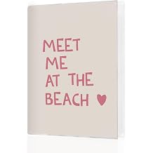 Beach Photo Album 4x6 Hold 36 Photos, Gifts for Ocean Lovers, Meet Me at the Beach Small Photo Album Picture Memory Book Keepsake for Family Baby Travel Vacation