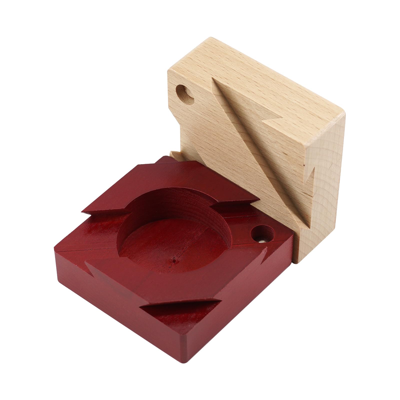 Wooden Magic Secret Puzzle Box Present Brain Teaser Lock Box for Adult with Hidden Compartment for Girlfriend Surprise (Red) - Image 4