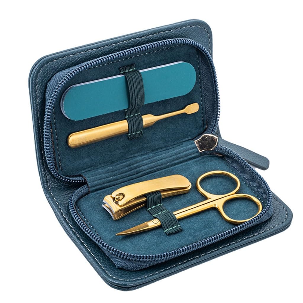 Nagelknipser-Set aus Edelstahl, Maniküre-Werkzeugkasten, tragbar für Zuhause