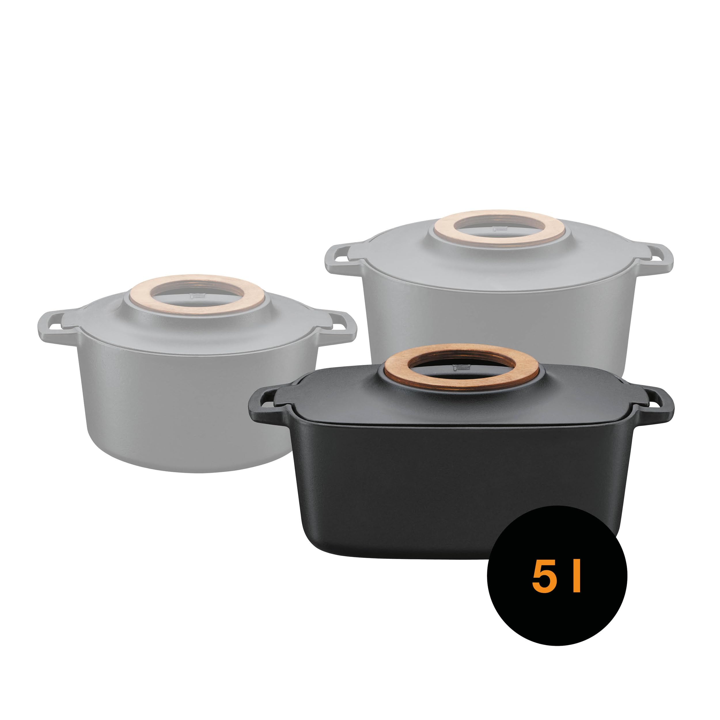 Fiskars Olla de Hierro fundido ovalada Norden, 5L