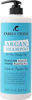CABELO CHAVE PROFESSIONAL Argan Hair Shampoo | Argan Oil for Silky Smooth Hair | Nourishes &amp; Repairs Dry, Damaged Hair | H...