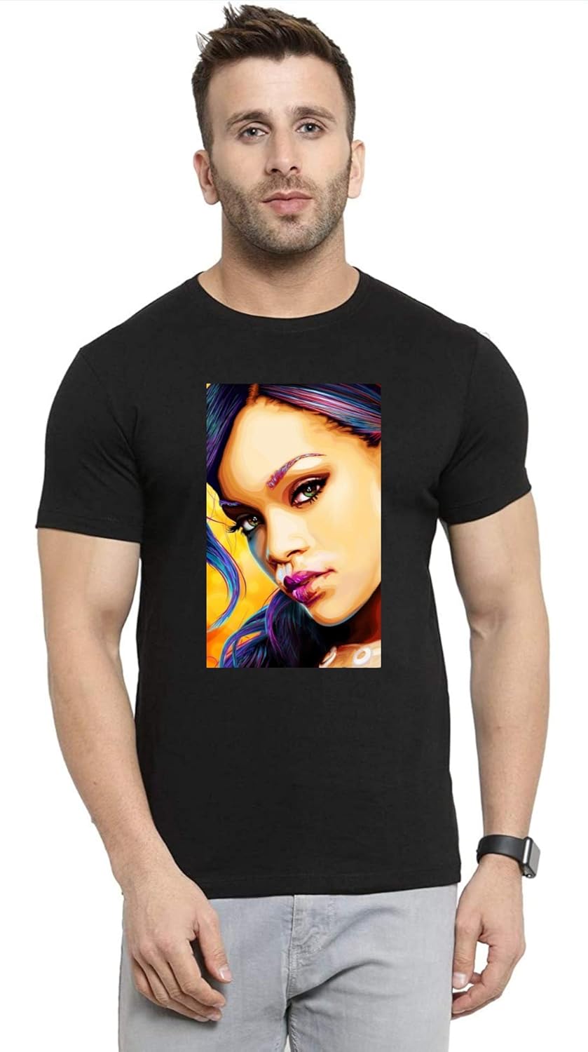 Rihanna t shirt mens Clearance