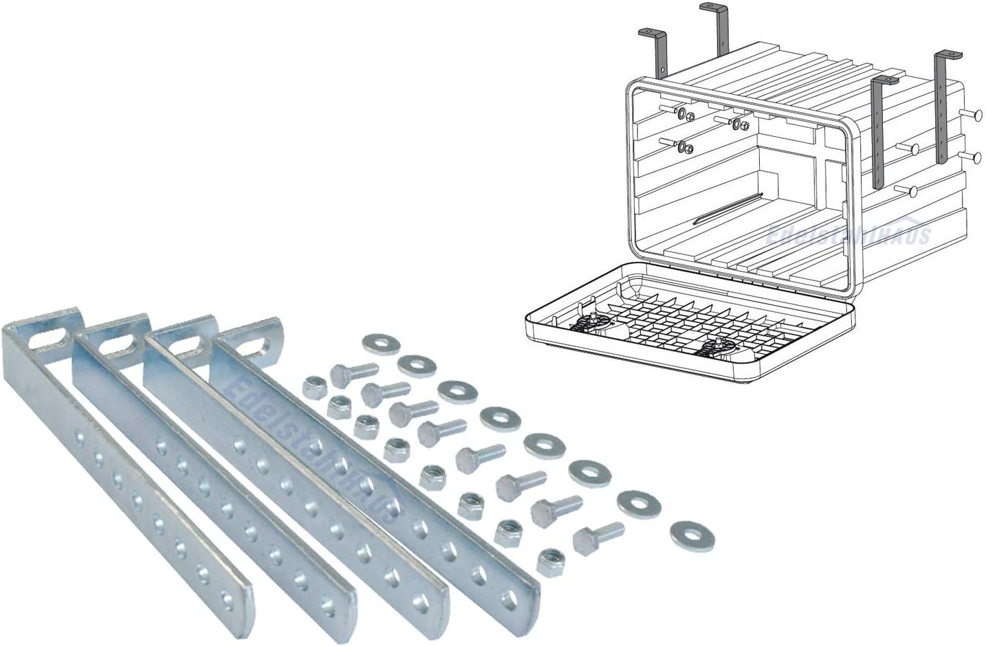 Daken Welvet and Daken Just Vertical Holder for Truck Storage Box Assembly Kit Daken VH401