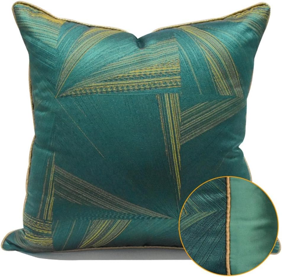 HBJWOV ometric Abstract Green Double-Sided Sofa Pillow Cover Living Room Model Balcony Bedroom by Bag