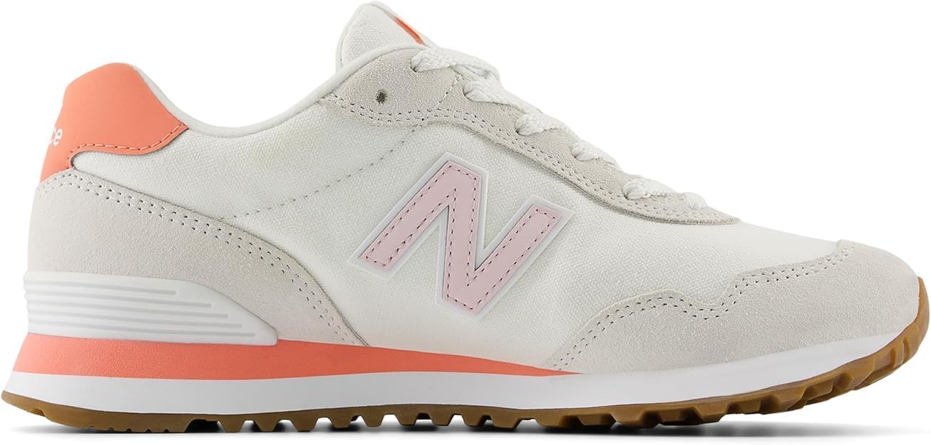 New Balance Women's 515, Reflection/Rose Sugar/Sunfade Red/White, 9 Wide - Image 3