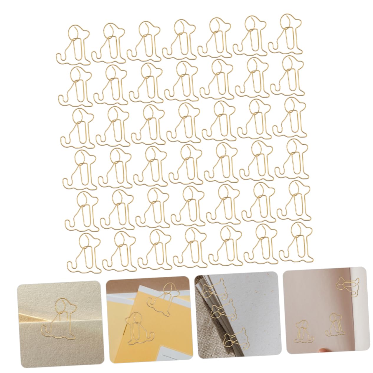 PRETYZOOM 5 Set Di Fermagli Per Carta in Metallo Set Di Fermagli Divertenti Set Di Piccoli Fermagli Per Ufficio Fermagli Creativi A Forma Di 100 Pezzi * 5