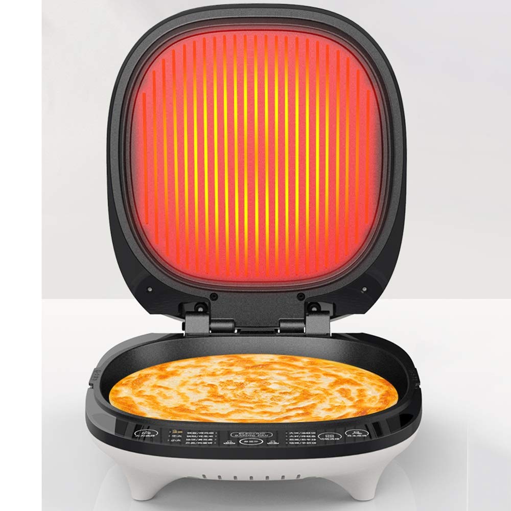 Bandeja para Hornear eléctrica con Revestimiento Antiadherente, Panqueques para el hogar, Bandeja para Hornear de Doble Cara, Lavable, Apagado automático, 1300 W