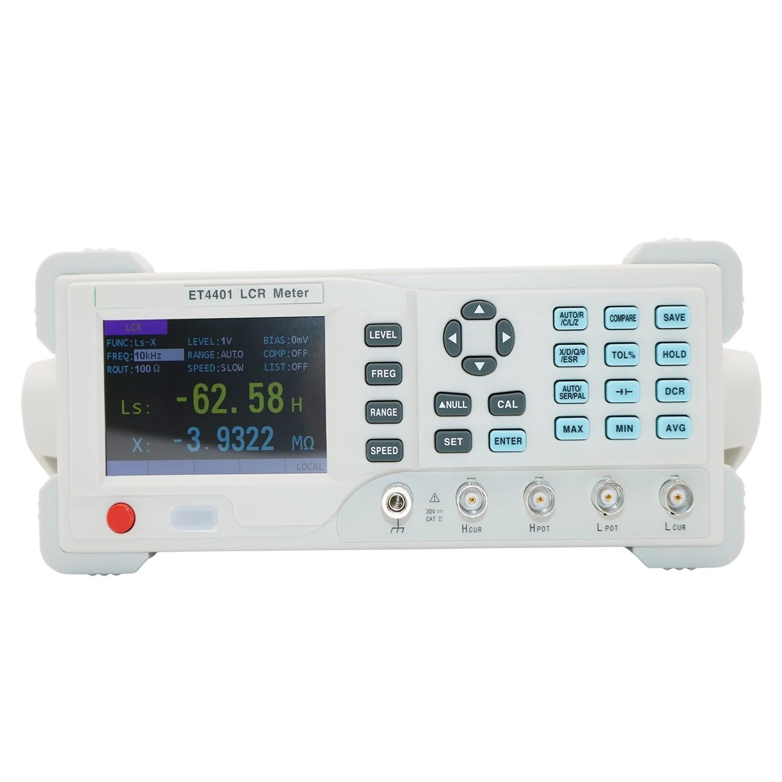 Induktivitätsmessgerät ET4401 ET4410 LCR Tisch Digital Bridge Tester Desktop LCR Meter Kapazität Widerstand Impedanz Induktivität Messen Meter Hochpräzise Rechenleistung(ET4401)