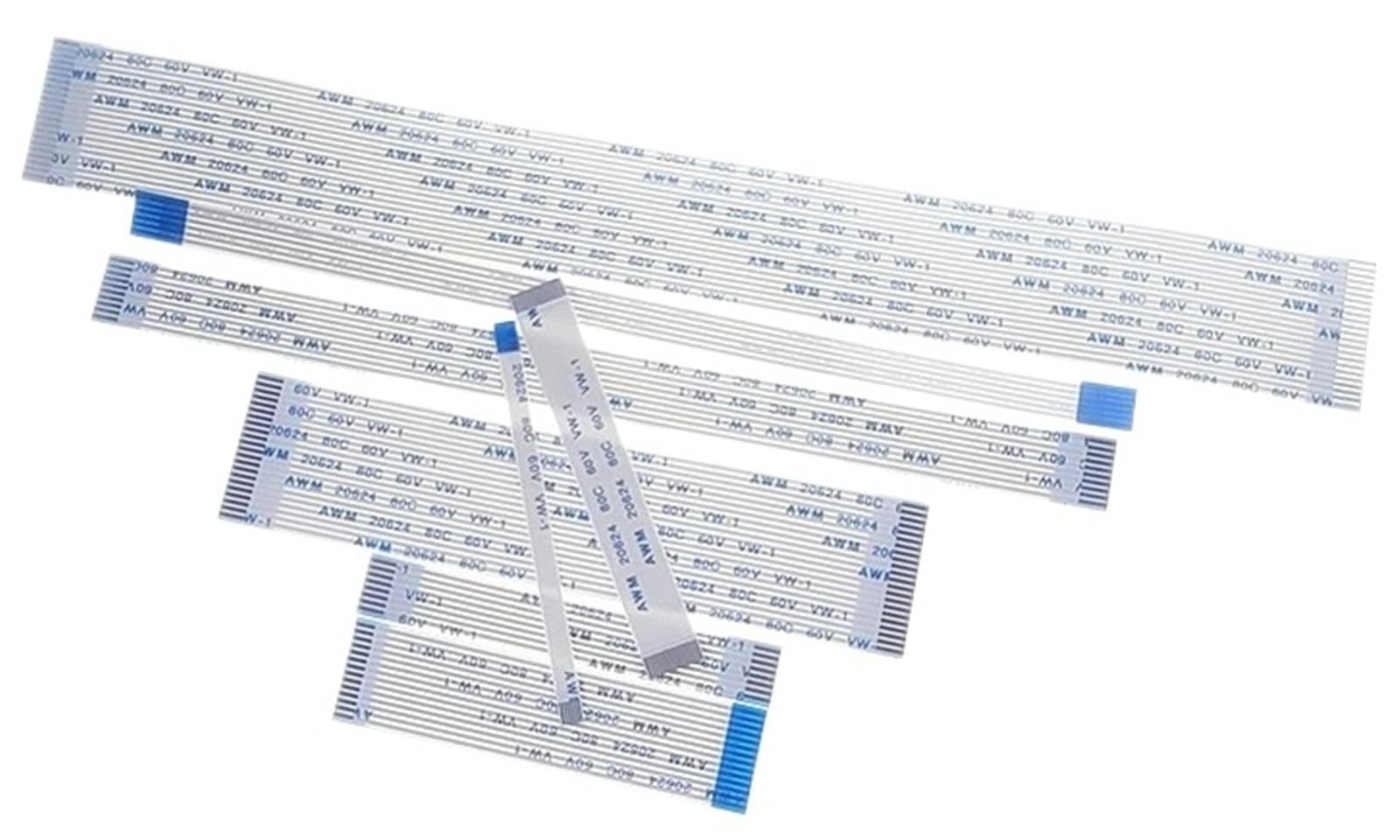 10PC FPC FFC Nastro Cavo Piatto Flessibile 40Pin Passo 0.5MM 1.0MM AWM 20624 80C 60V Lunghezza 6/10/15/20/25/30/40CM Avanti Indietro