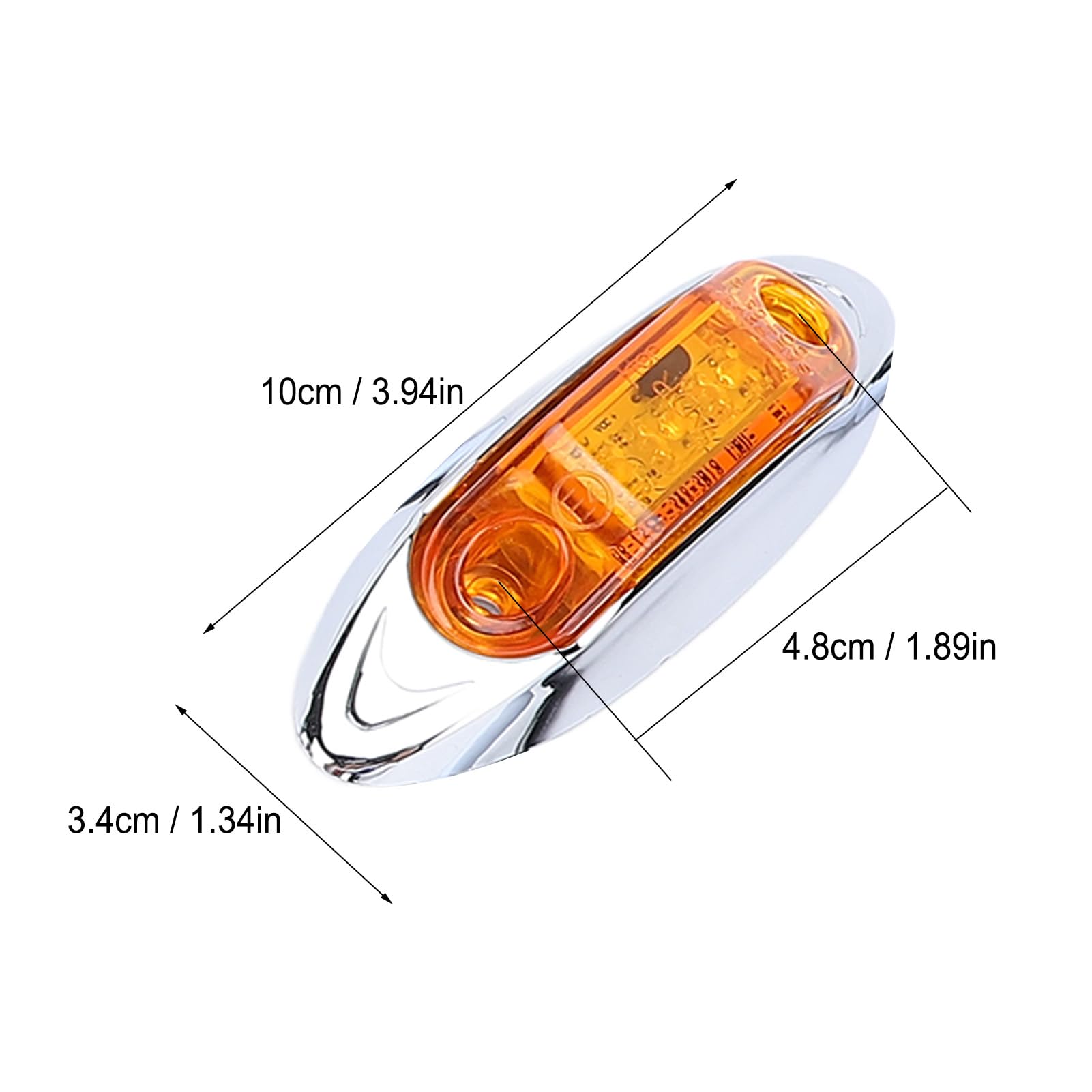 NDNCZDHC 5 PCS Marine Navigation Lights, Dc10 to 30v Stern Light, Side Marker Light Red Yellow White Blue Green Navigation Light