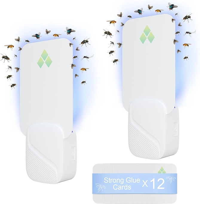 室内果蝇诱捕器 插电式飞虫捕捉器 家用