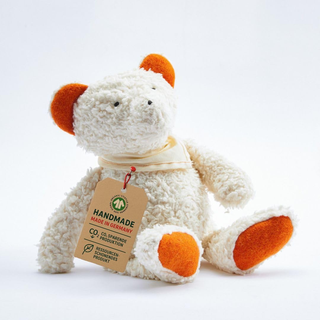 Efie gioco & peluche Teddy con fazzoletto, biologico, 100% Made in Germany