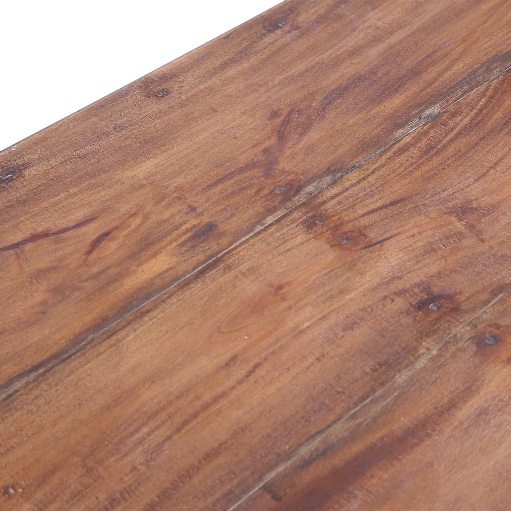 Scrivania bianca con 3 cassetti, in legno massiccio riciclato, 117 x 57 x 75 cm, postazione di lavoro per casa e ufficio, scrivania per computer, tavolo per laptop, archiviazione per documenti