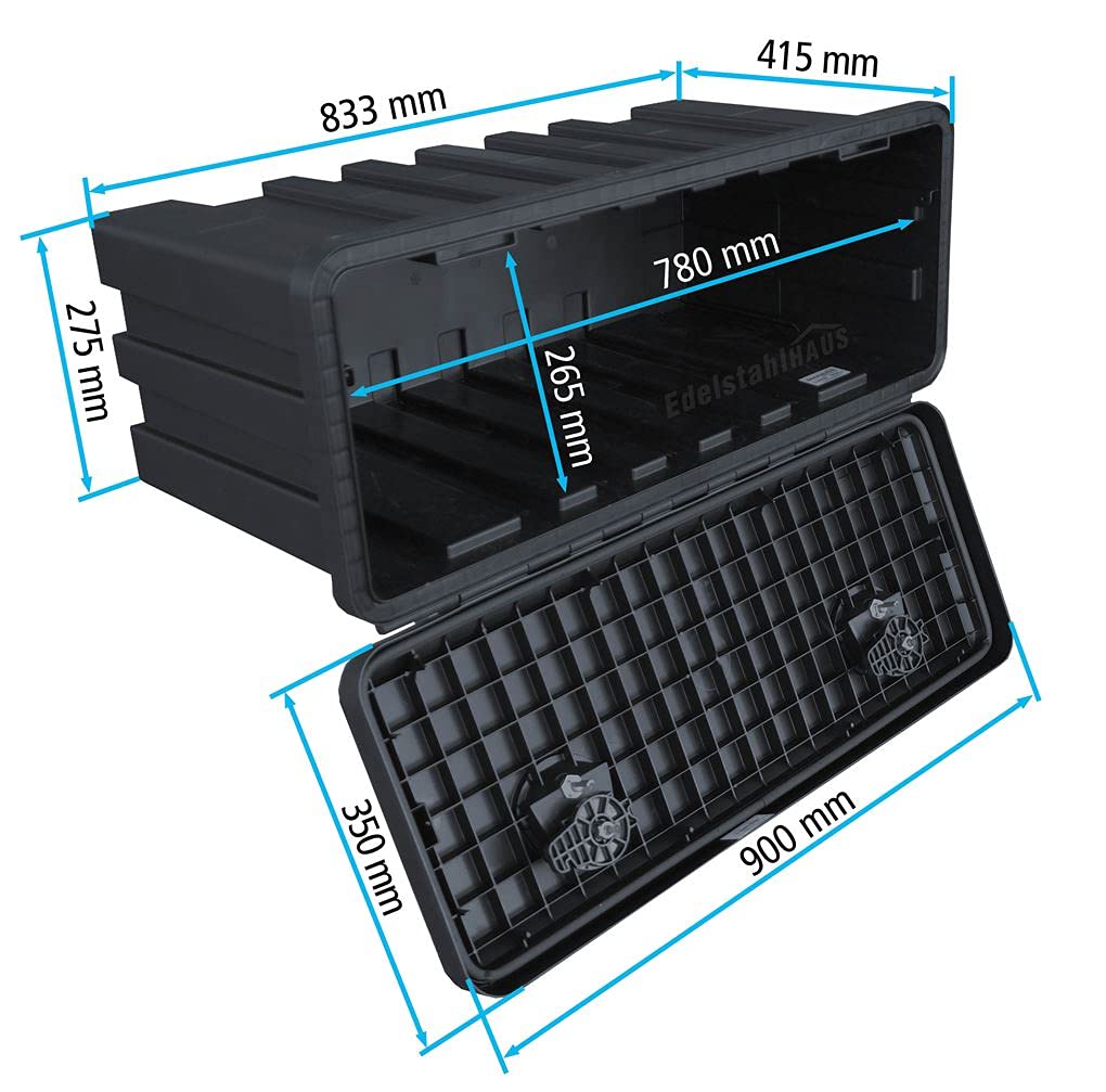 Cassetta Attrezzi Per Camion Daken Just 900-R Con Supporto Verticale, 57 Litri - Foto 6