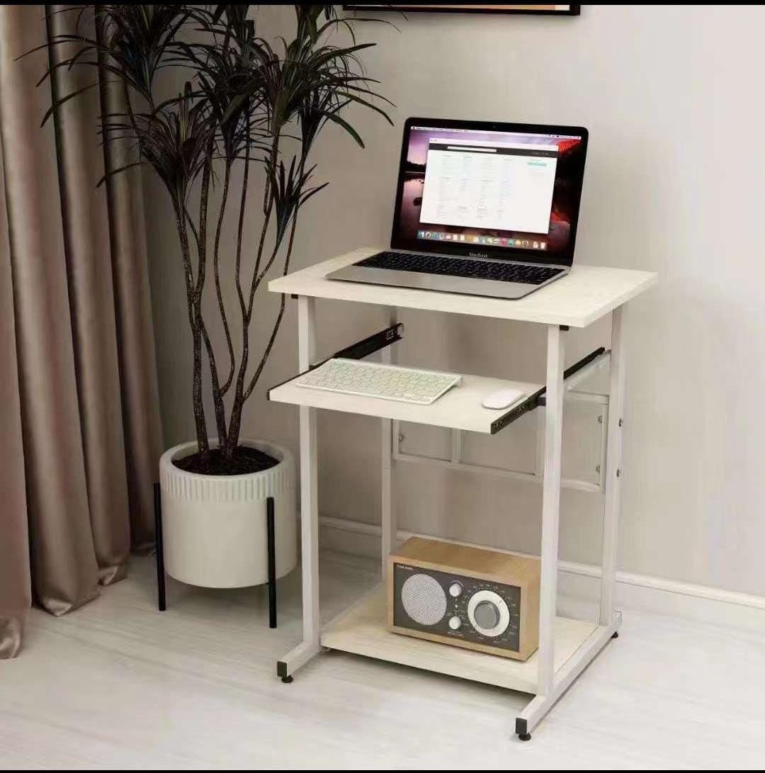 Compact Computer Table- Study Table- Modern Home Office Furniture With Sturdy Wood And Metal- Writing And Laptop Desk For Students, Kids, And Adults- Diy (Do It Yourself), Beige