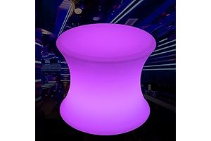 Gorgeous LED Cube Stool: 16 Inch Color-Changing Lighting Decoration