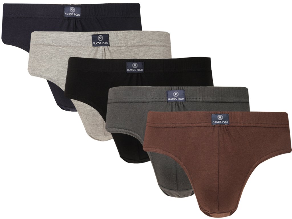 classic polo Men's Cotton Briefs - Pack of 5-picture-0