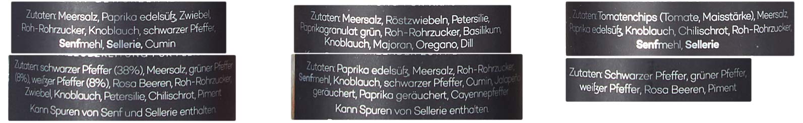 Ankerkraut Grill Set 6 Gewürze, das BBQ Starter-Set für leidenschaftliche Griller und Grillerinnen, Geschenke für Männer und Frauen, 6 Gewürzgläser enthalten