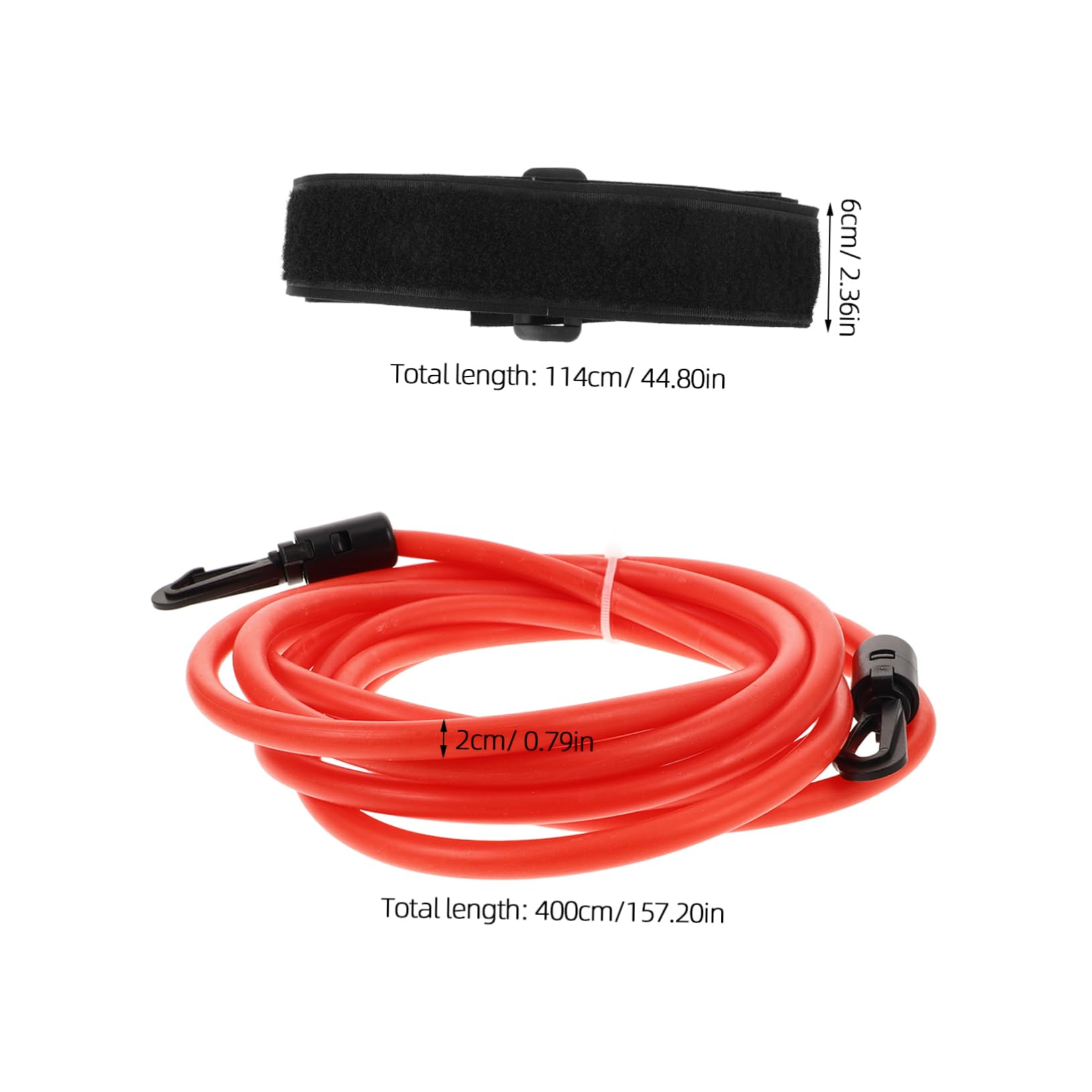 Abaodam 1 Set Swimming Resistance Band Training Kit Swim Exercise Equipment with Belt for All Pools Fitness Swimming Includes Resistance