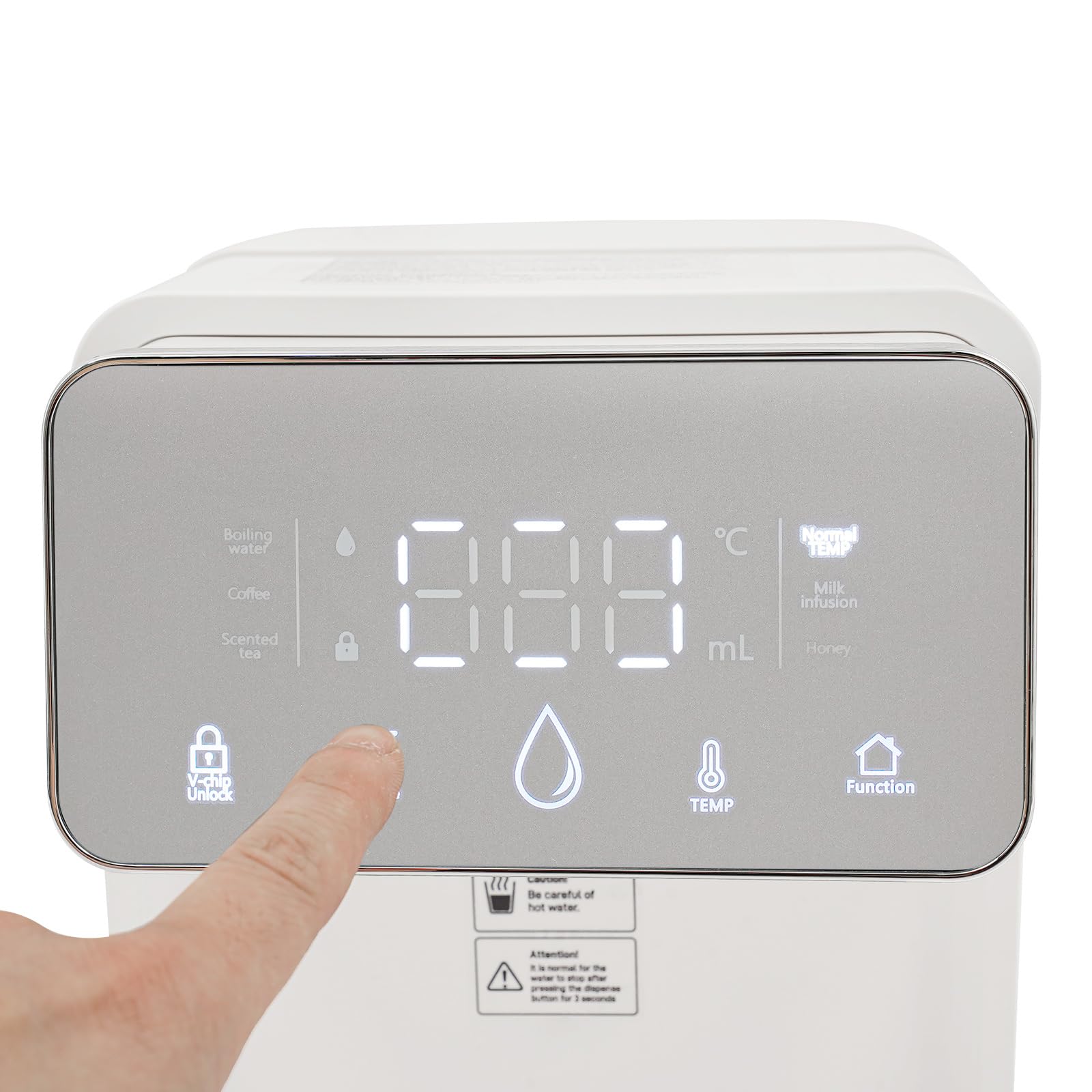 Distributore di acqua calda da 2000 W, 3,5 l, per acqua calda rapida, touch screen digitale, a risparmio energetico, ideale per cucina, ufficio e alimenti per bambini