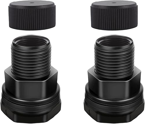 Manguera de jardín de PVC con enchufe, NPT hembra de 12 pulgada, GHT macho de 34 pulgadas (rosca de manguera de jardín), para barriles de lluvia,