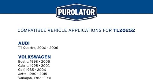 Miniatura 6 de Purolator TL20252 PurolatorTECH - Filtro de aceite giratorio compatible con Volkswagen Jetta, Beetle, Golf, Vanagon, Cabrio y Audi TT Quattro