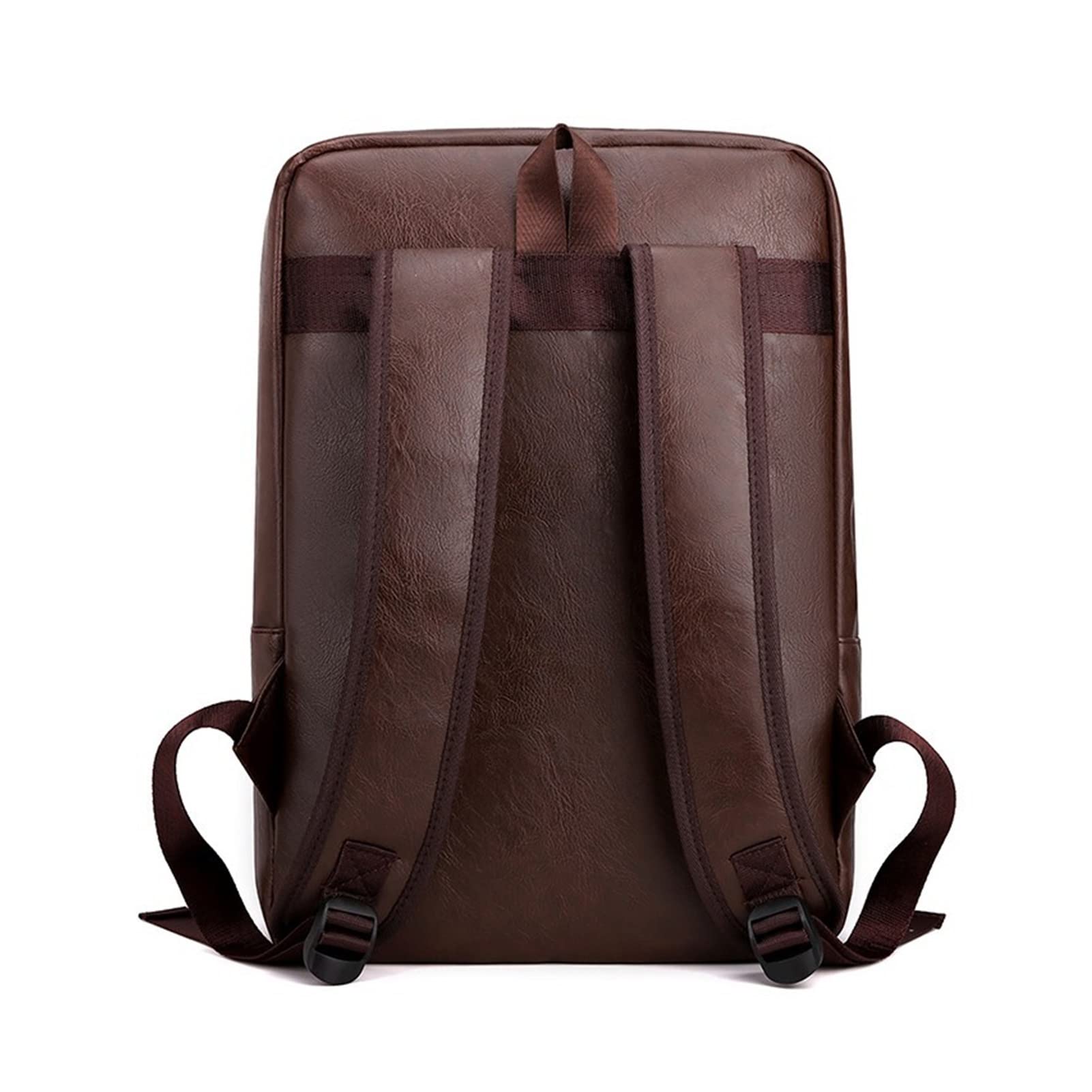 ZZSRJ Mochila de Moda for Hombre Mochila de Laptop de Cuero de Gran Capacidad de Color Grande (Color : Svart, tamaño : 43 * 13 * 29cm)