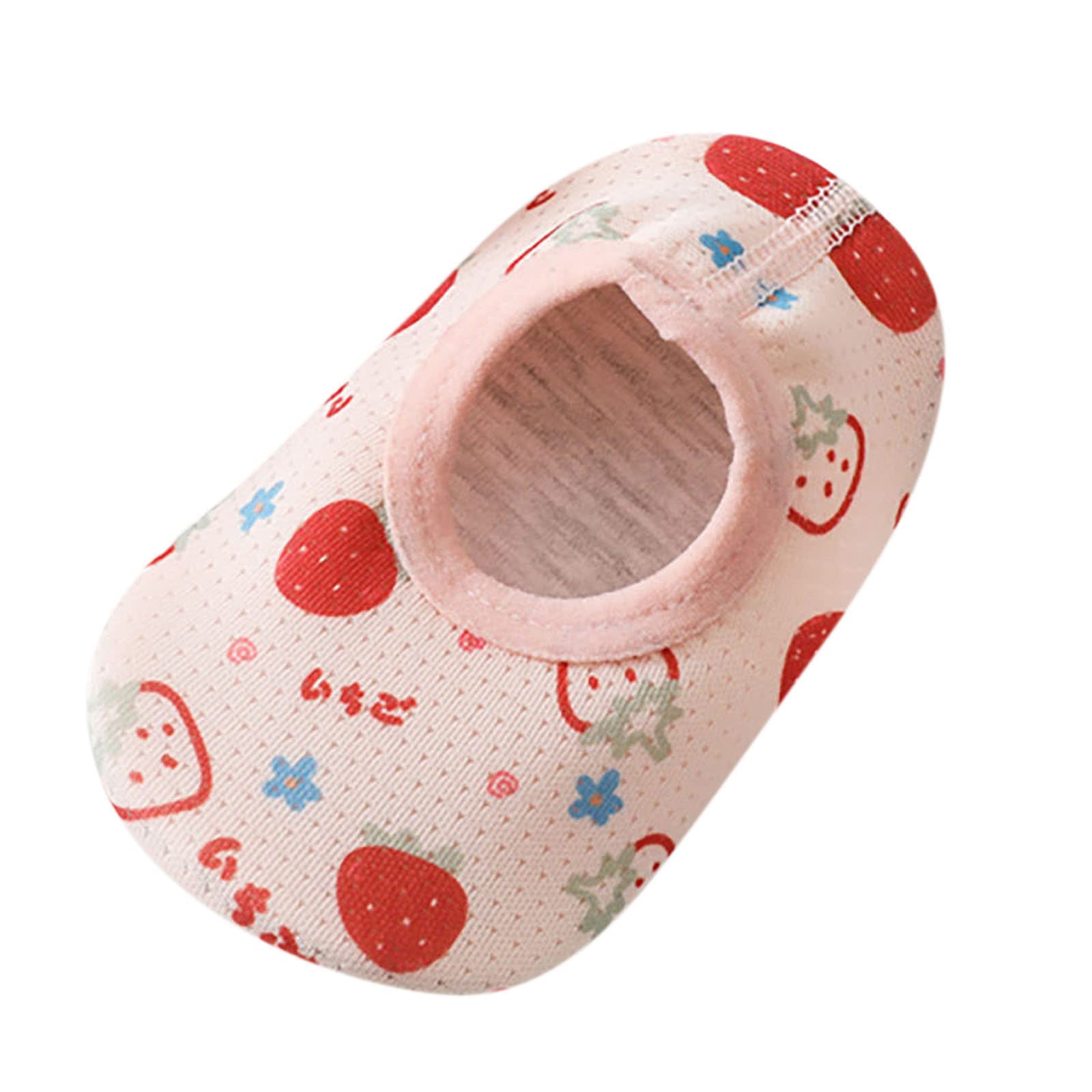 Toddler Girl Anti Slip Mary Jane Shoes Socks Baby Girl No Skid Ballet Socks  Cartoon Floor Shoes Socks for 0-15 Months