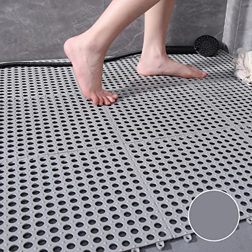 YJYJY Paquete de 9 Alfombrillas entrelazadas para Cocina, Restaurante, con Orificios de Drenaje para Suelo, antifatiga, para Bar y Puerta
