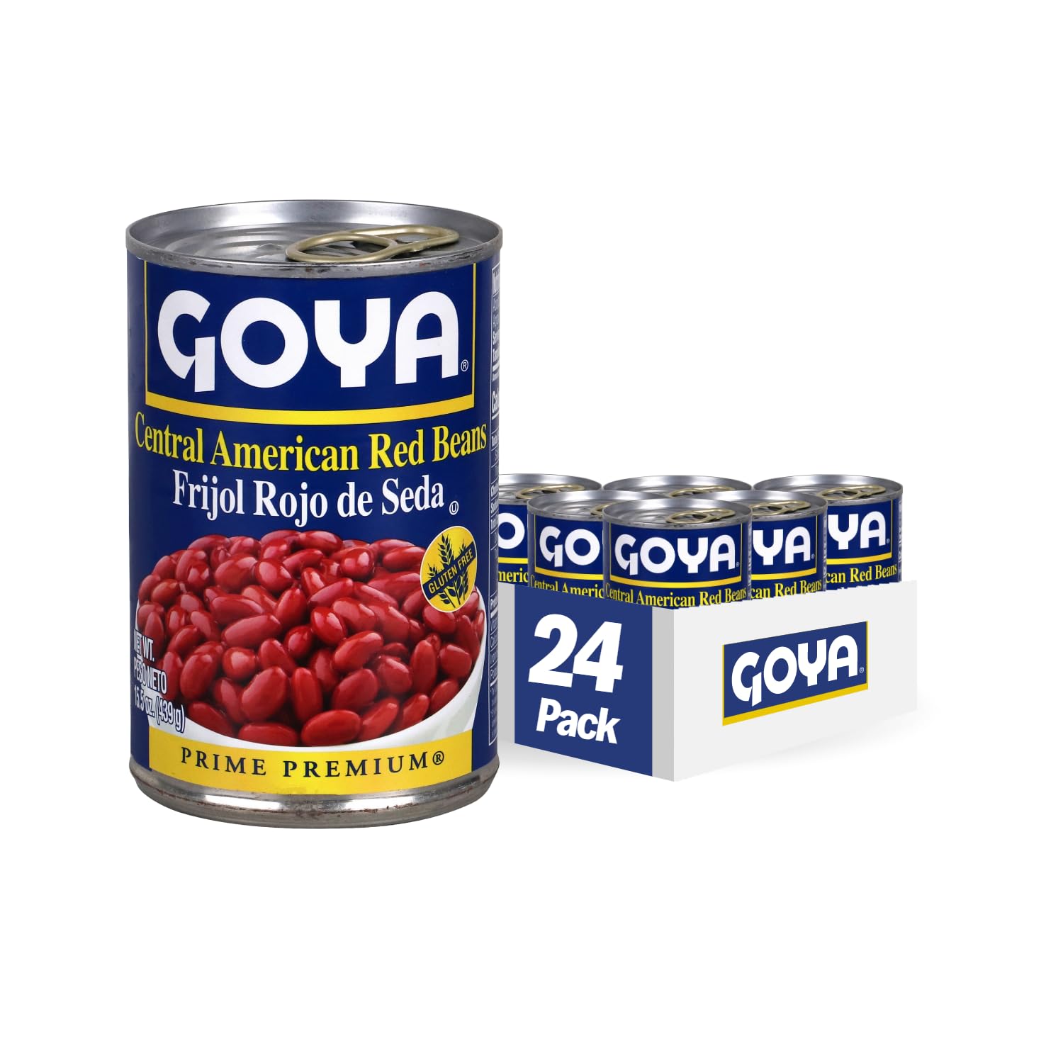 Goya Foods Central American Red Beans, 15.5 Ounce (Pack of 24)