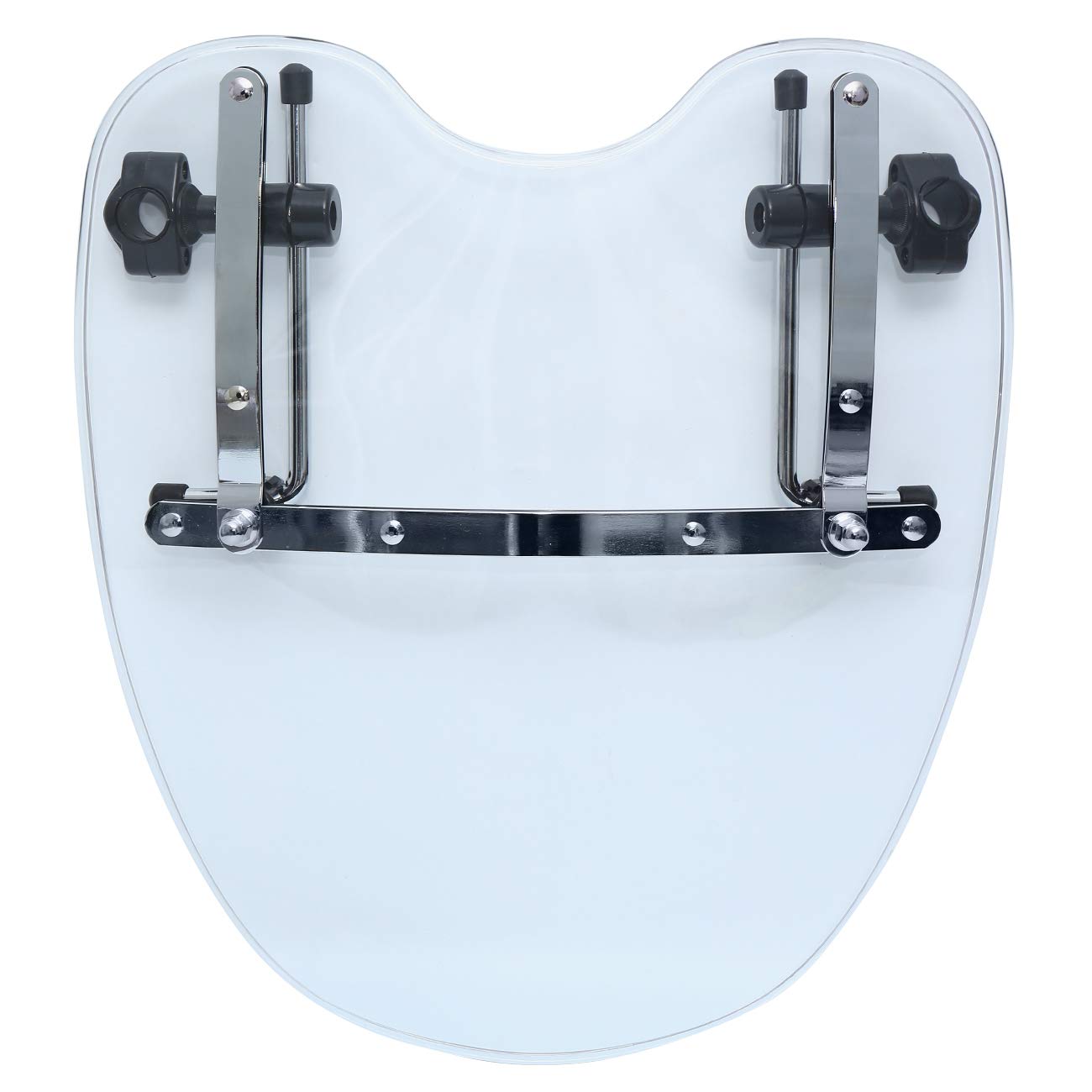 Motorcycle 19 "x 17" Windshield with Hardware for Harley Honda Suzuki Yamaha Kawasaki Cruiser Standards 1969-2015